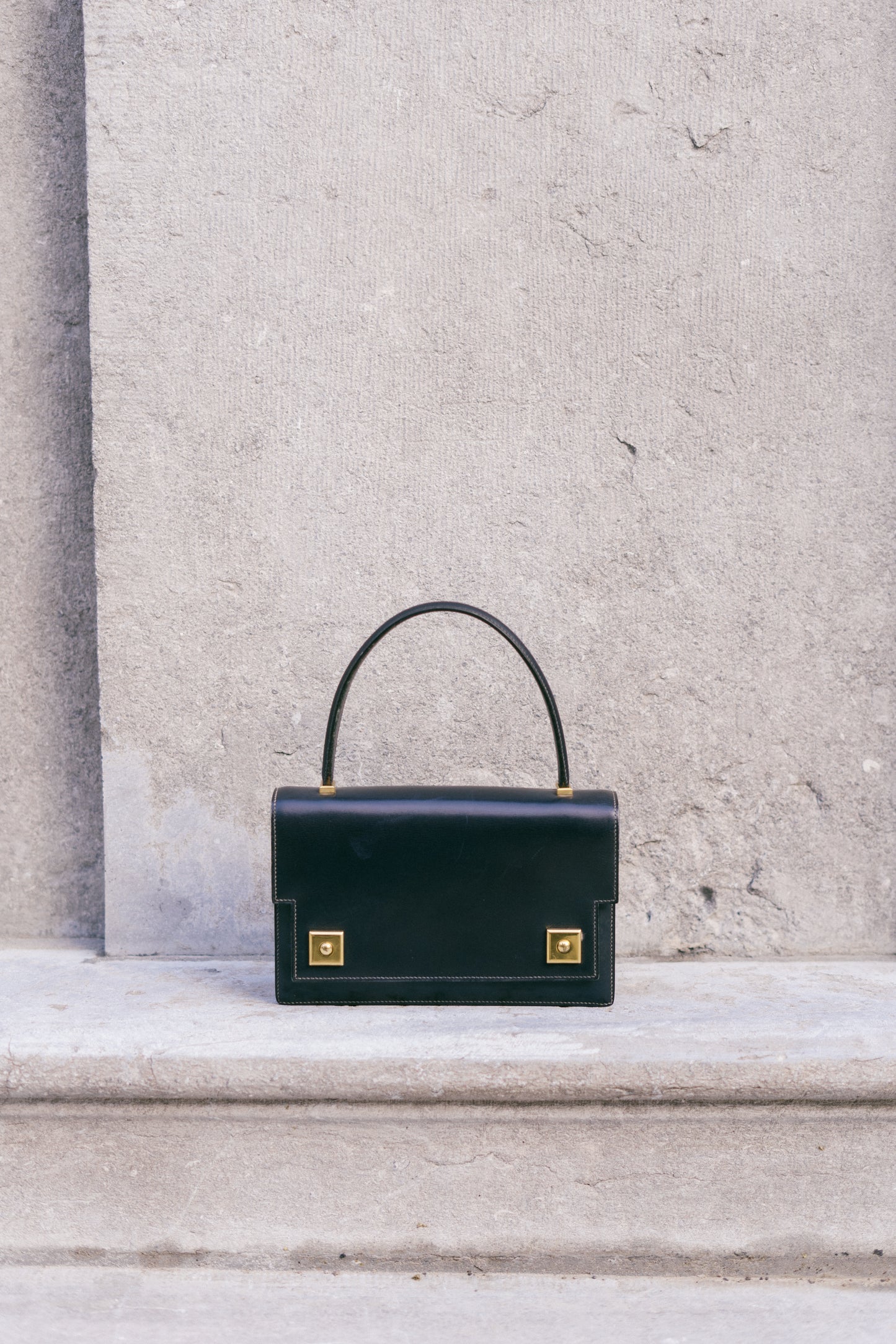 Blue Piano Top Handle Bag