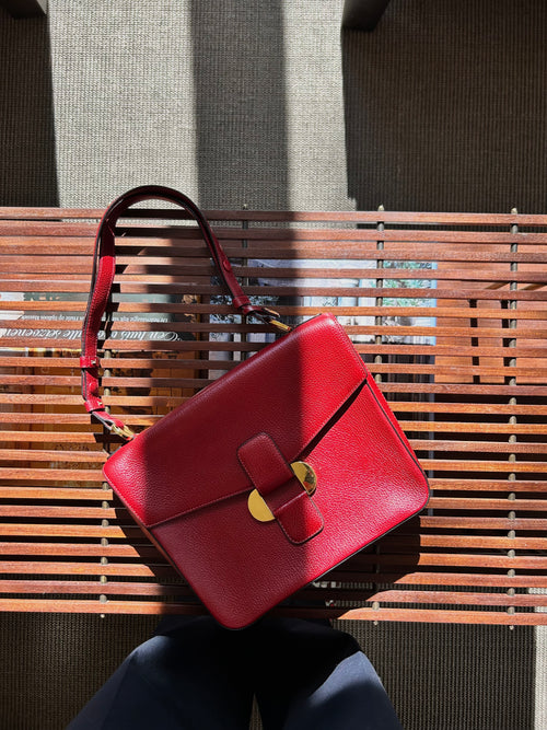 Delvaux Rosso Citoyen Crossbody Bag