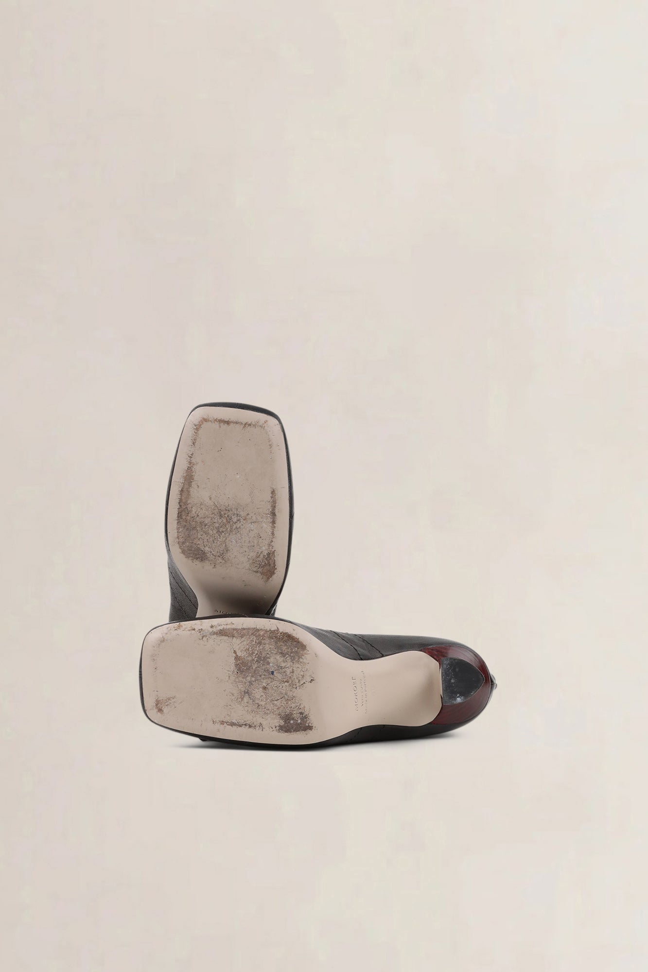 Morobé Black Liv 45 Mid Heel Boots