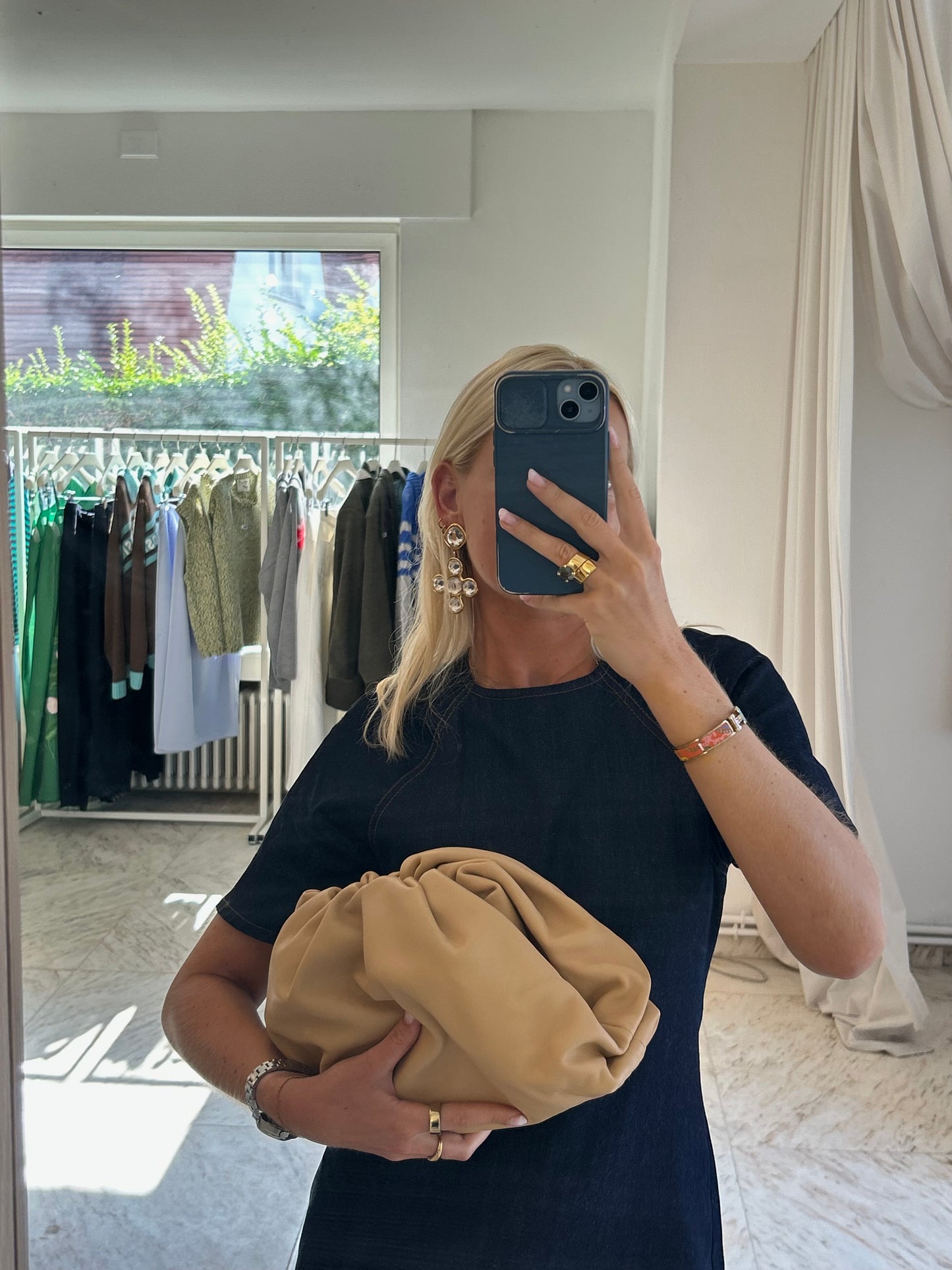 Almond Calfskin The Pouch