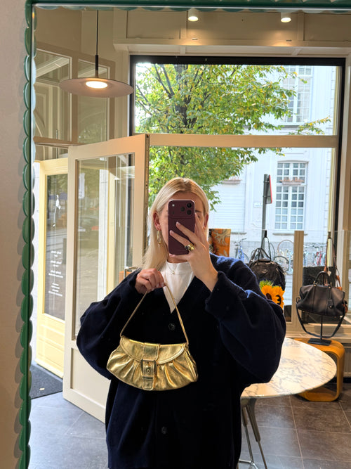 Céline Gold Buckle Shoulder Bag