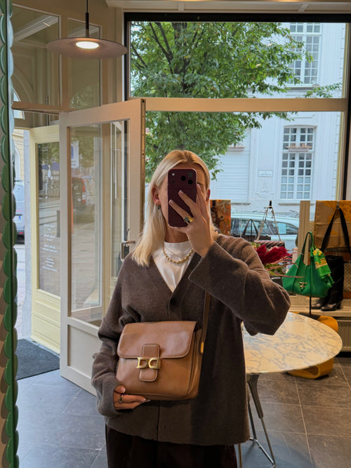 Brown Bourgogne Crossbody Bag