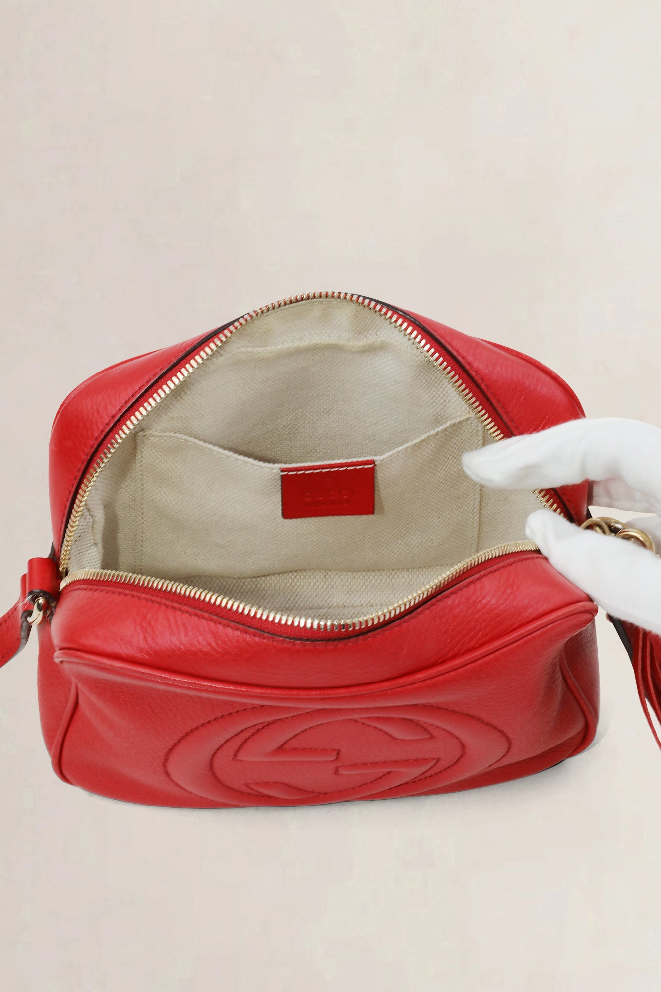 Red Soho Disco Crossbody Bag