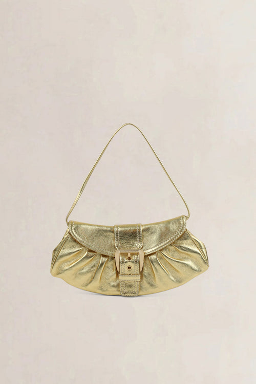 Céline Gold Buckle Shoulder Bag