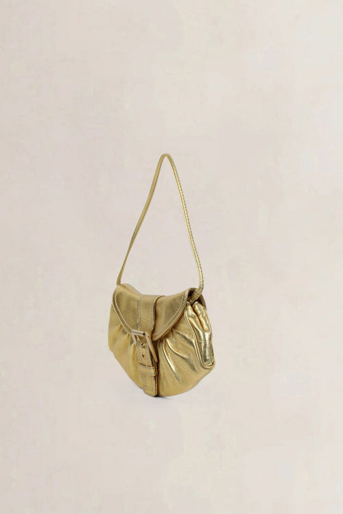 Céline Gold Buckle Shoulder Bag