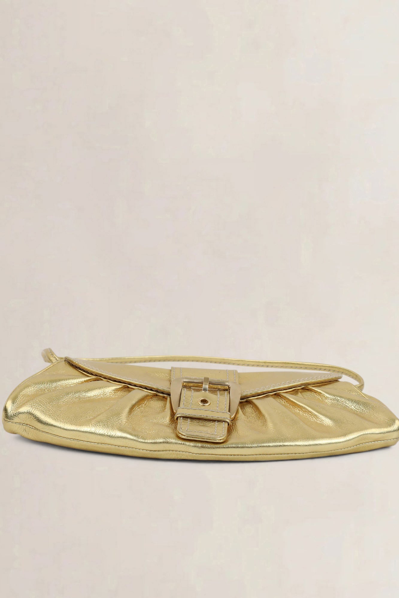 Céline Gold Buckle Shoulder Bag