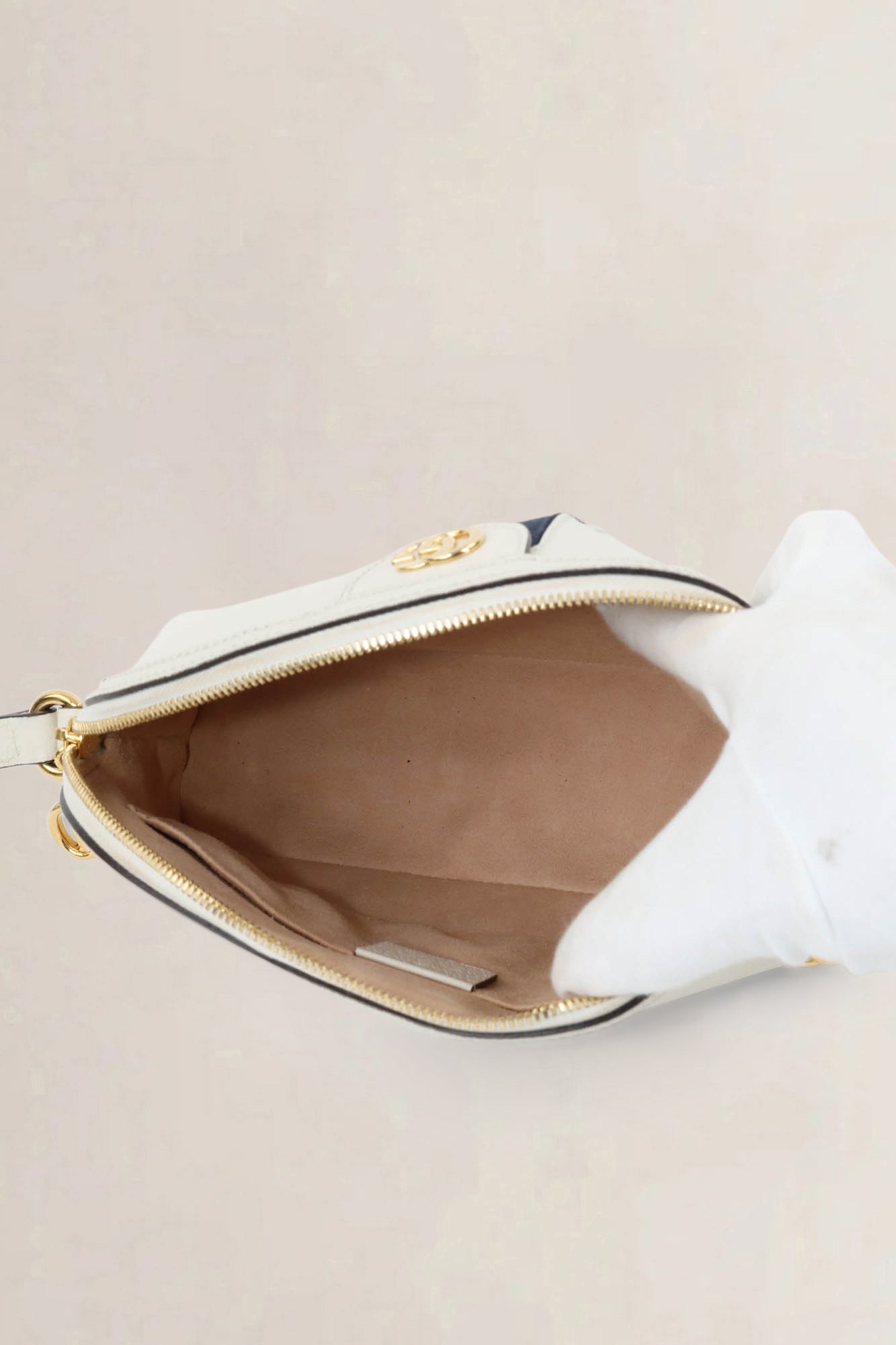 White Ophidia Crossbody Bag