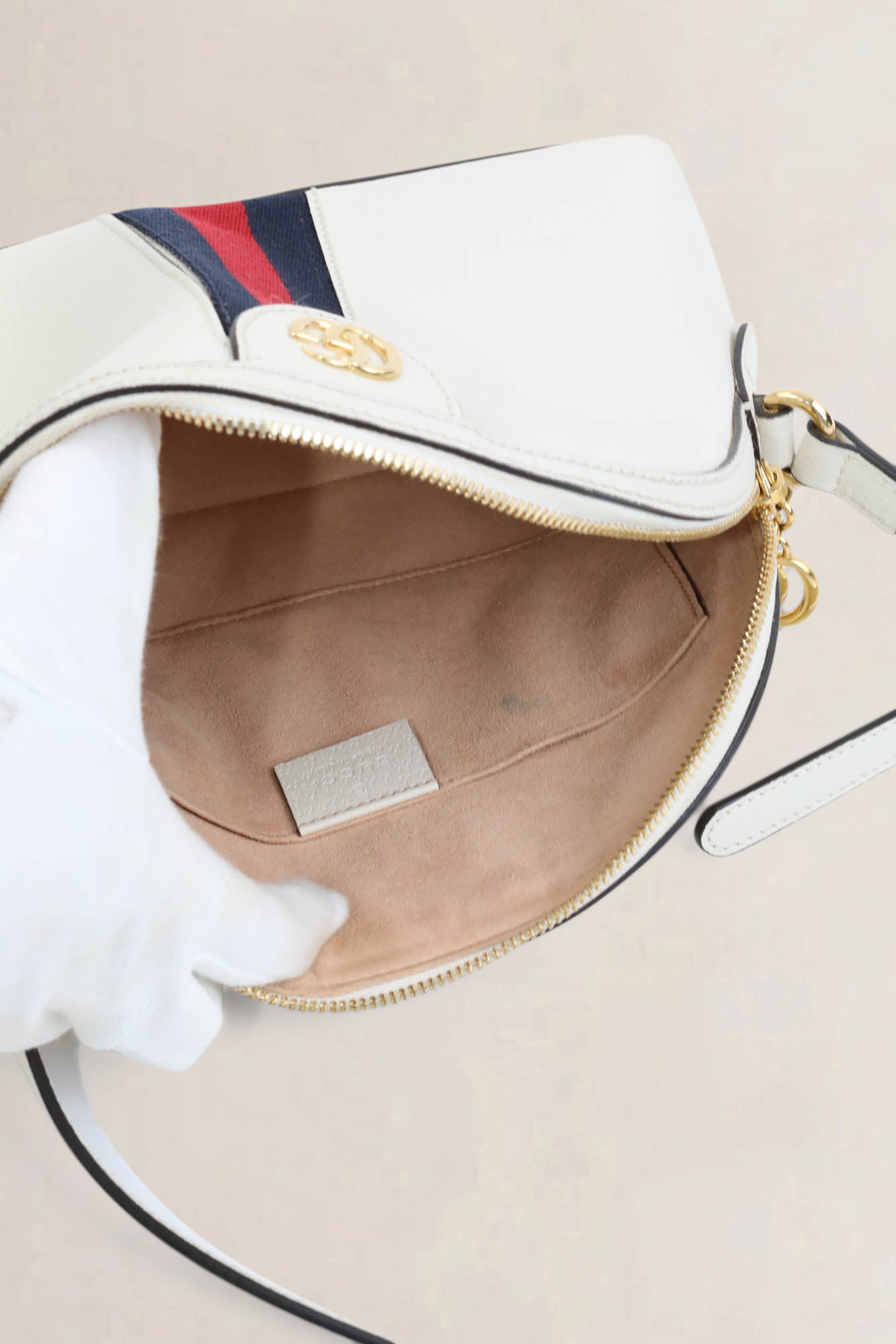 White Ophidia Crossbody Bag