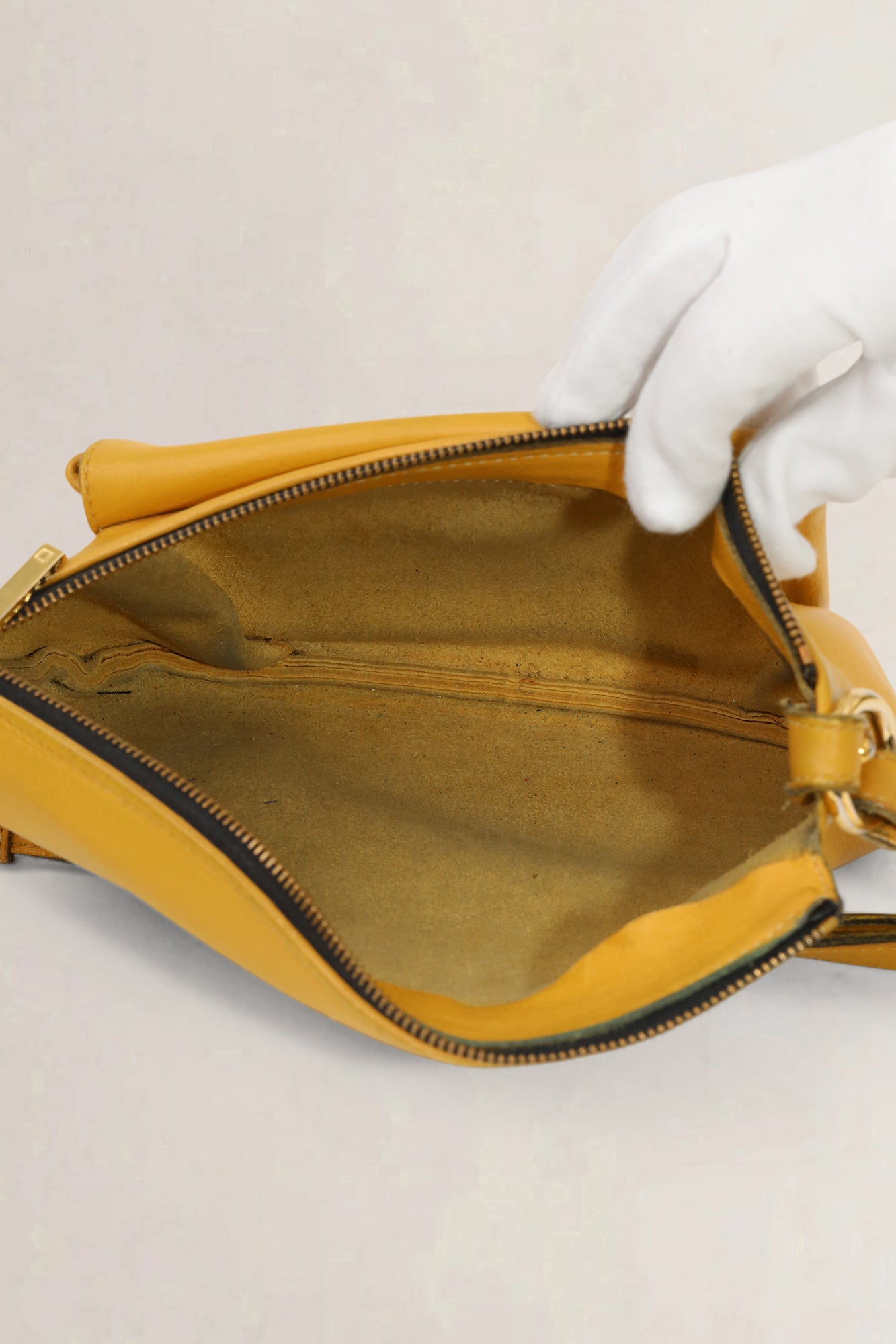 Delvaux Yellow Leather Crossbody Bag