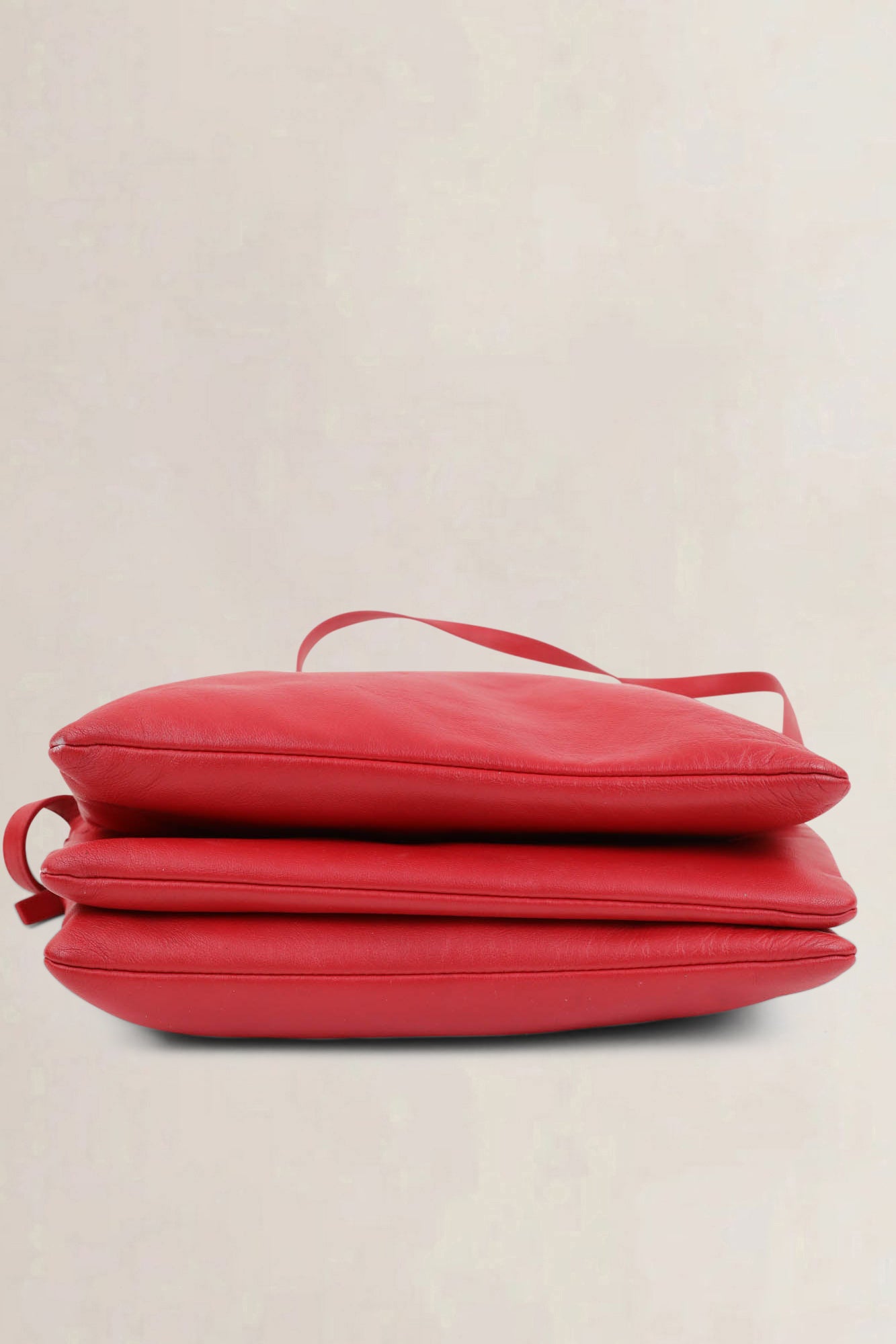 Céline Red Trio Crossbody Bag