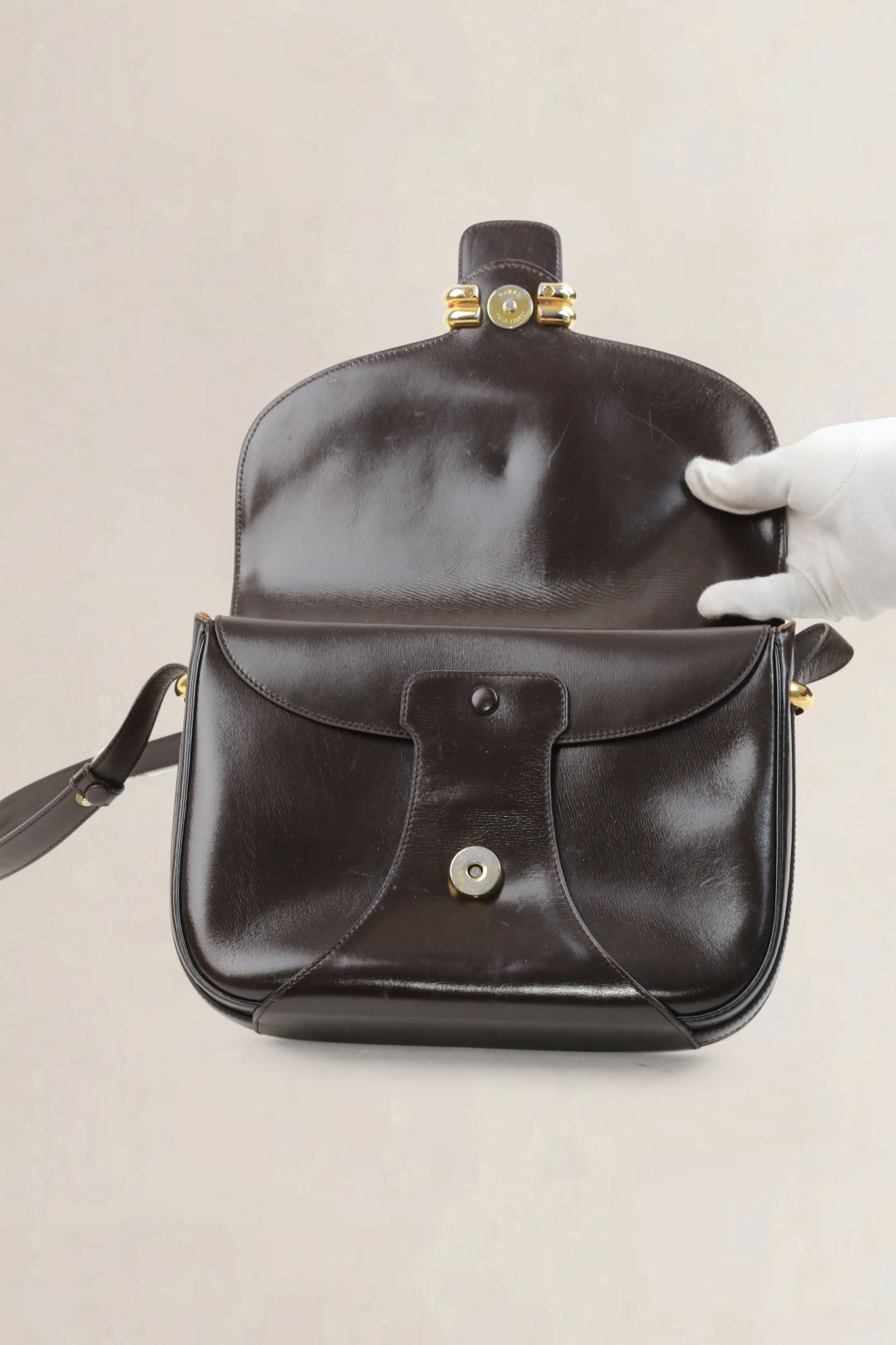 Brown Leather Crossbody Bag