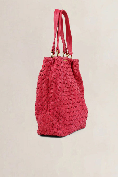 Miu Miu Red Leather Shoulder Bag