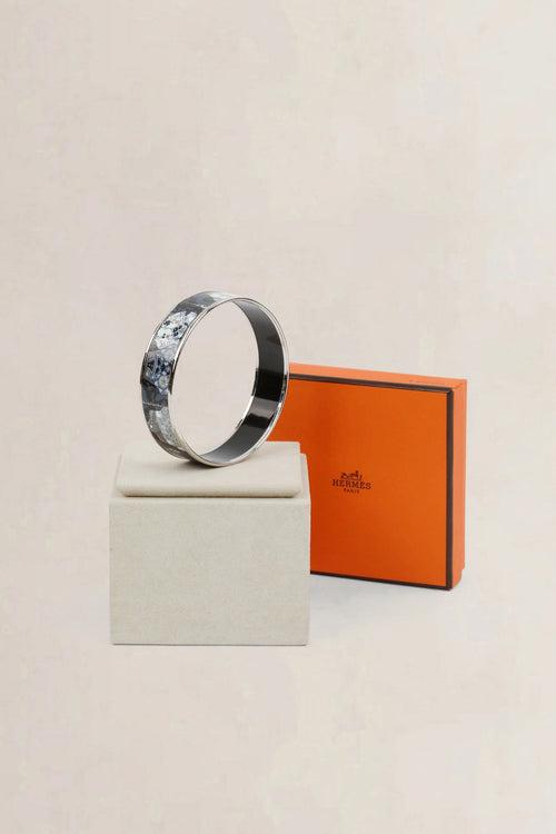 Hermès Blue/Grey Enamel Bracelet