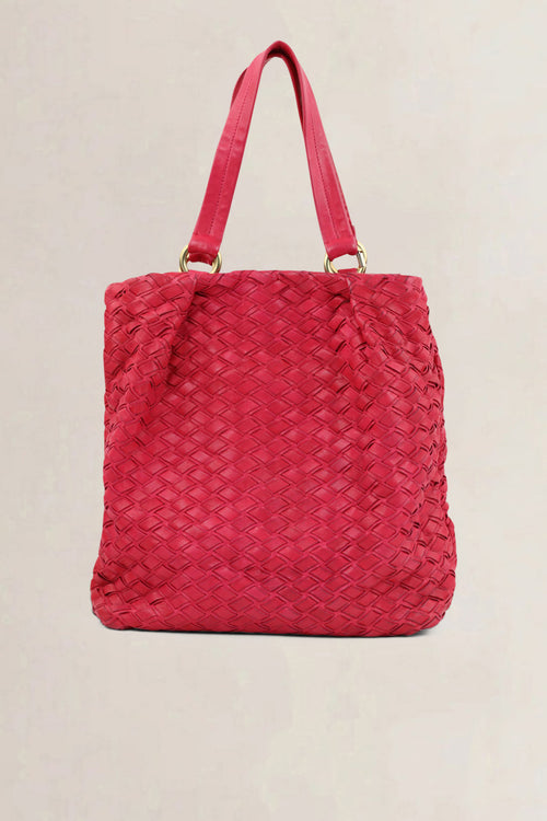 Miu Miu Red Leather Shoulder Bag