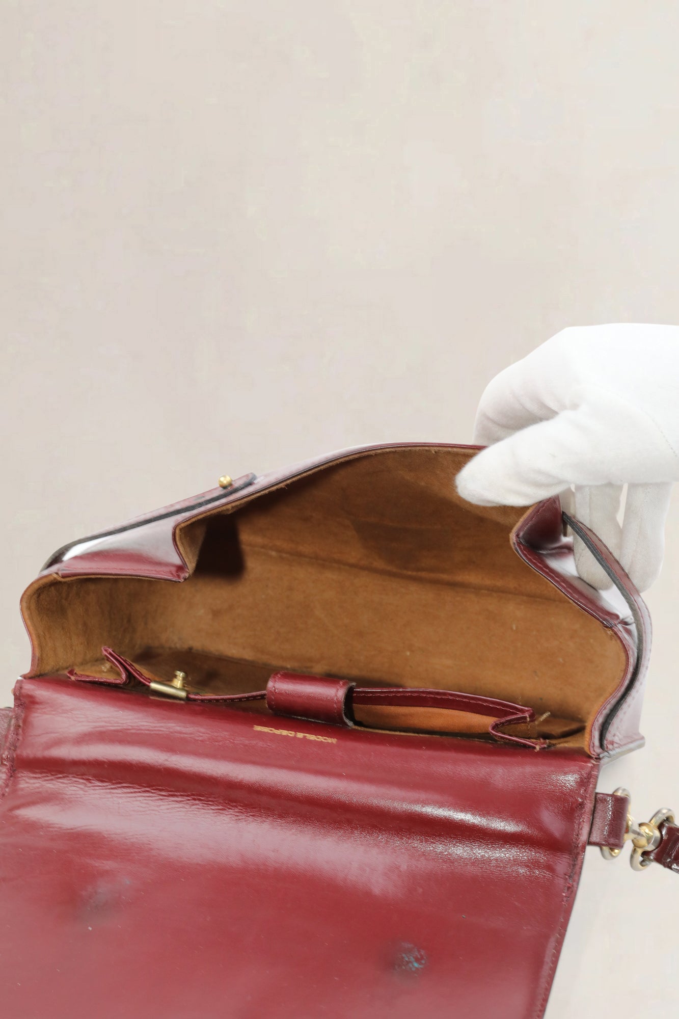 Burgundy Leather Shoulder Bag