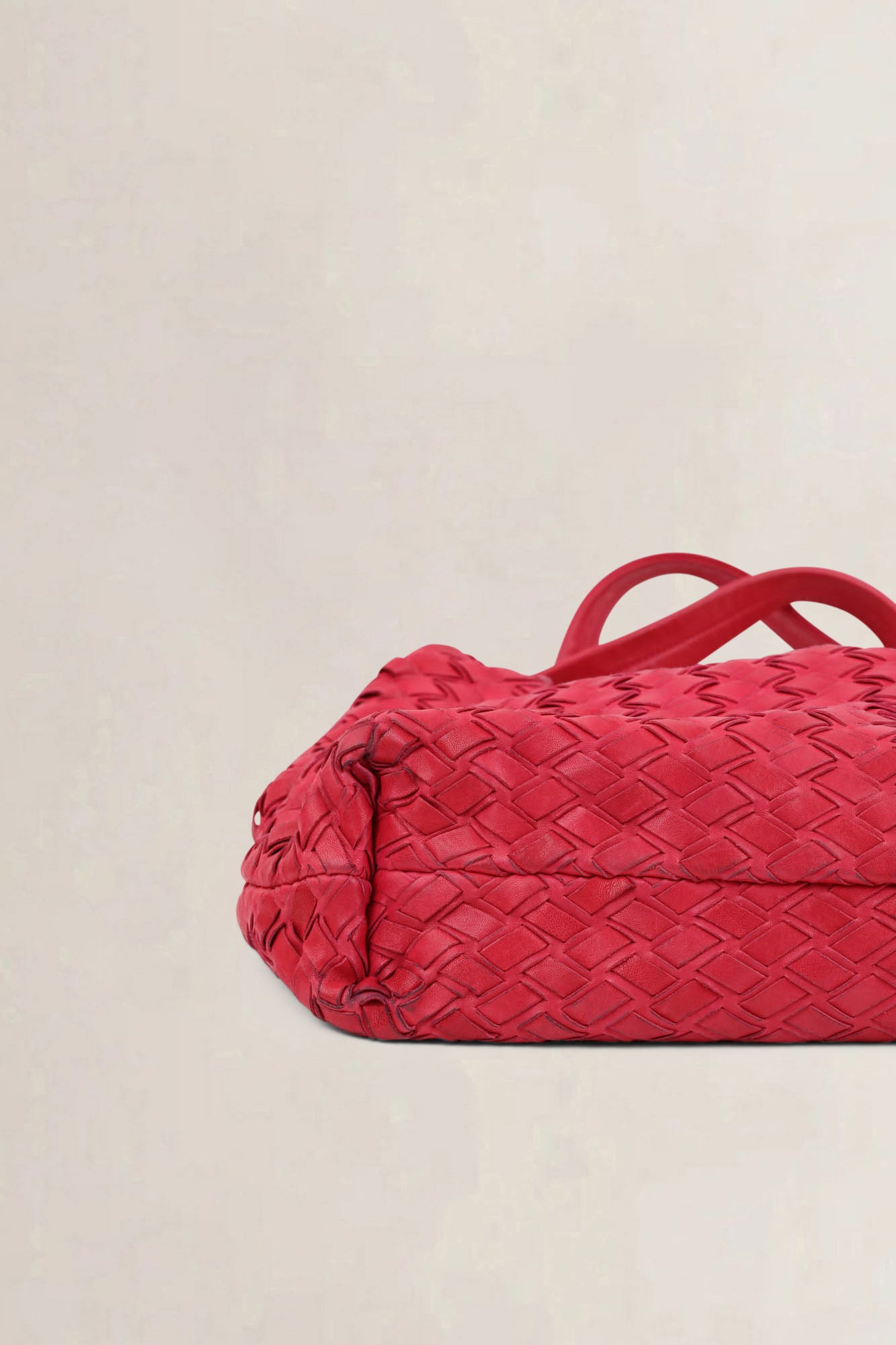 Miu Miu Red Leather Shoulder Bag