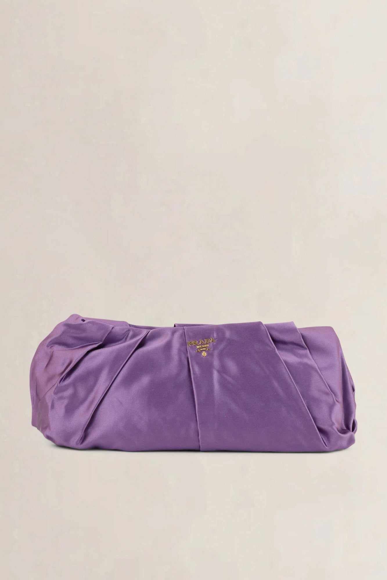 Prada Glicine Satin Clutch