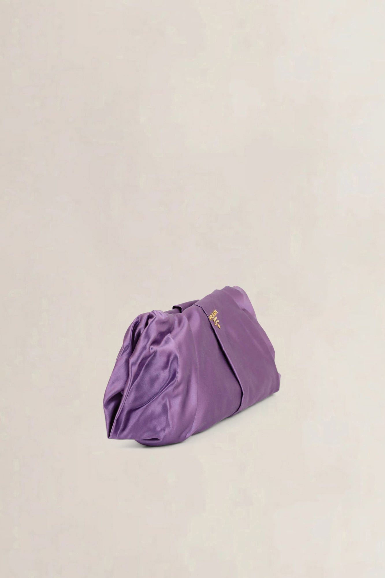 Prada Glicine Satin Clutch