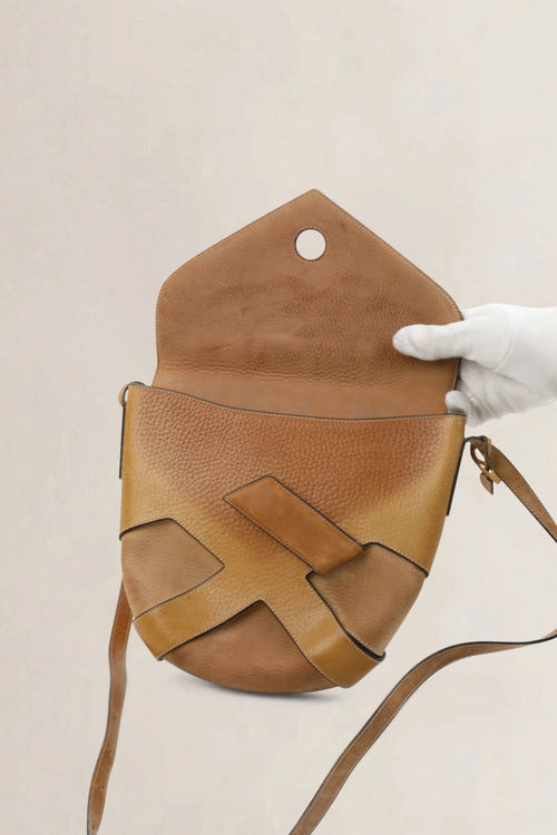 Delvaux Brown Desavroye Crossbody Bag