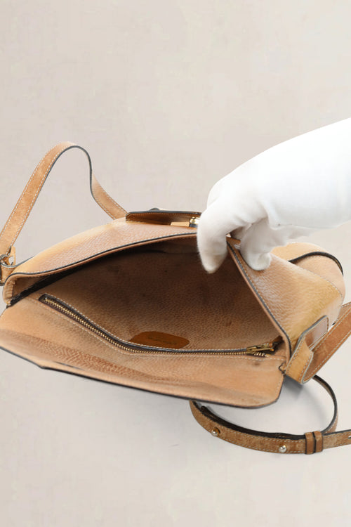 Delvaux Brown Desavroye Crossbody Bag