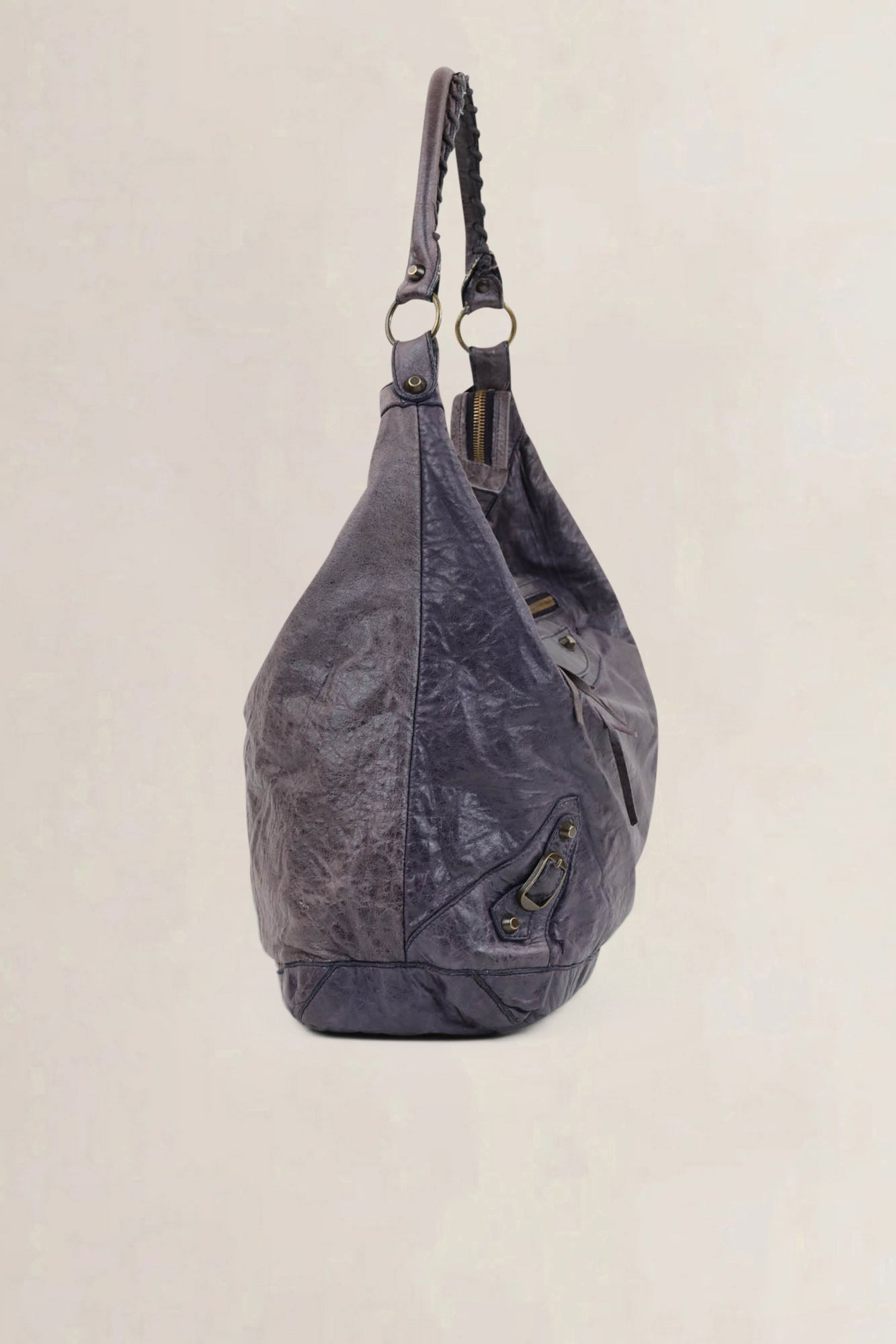 Balenciaga Purple Day Hobo Shoulder Bag