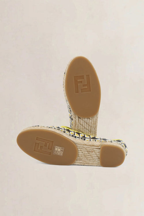 Fendi Black/Yellow Espadrilles