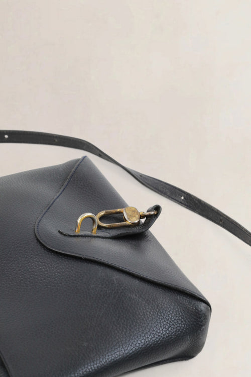 Delvaux Blue Grelon Crossbody Bag