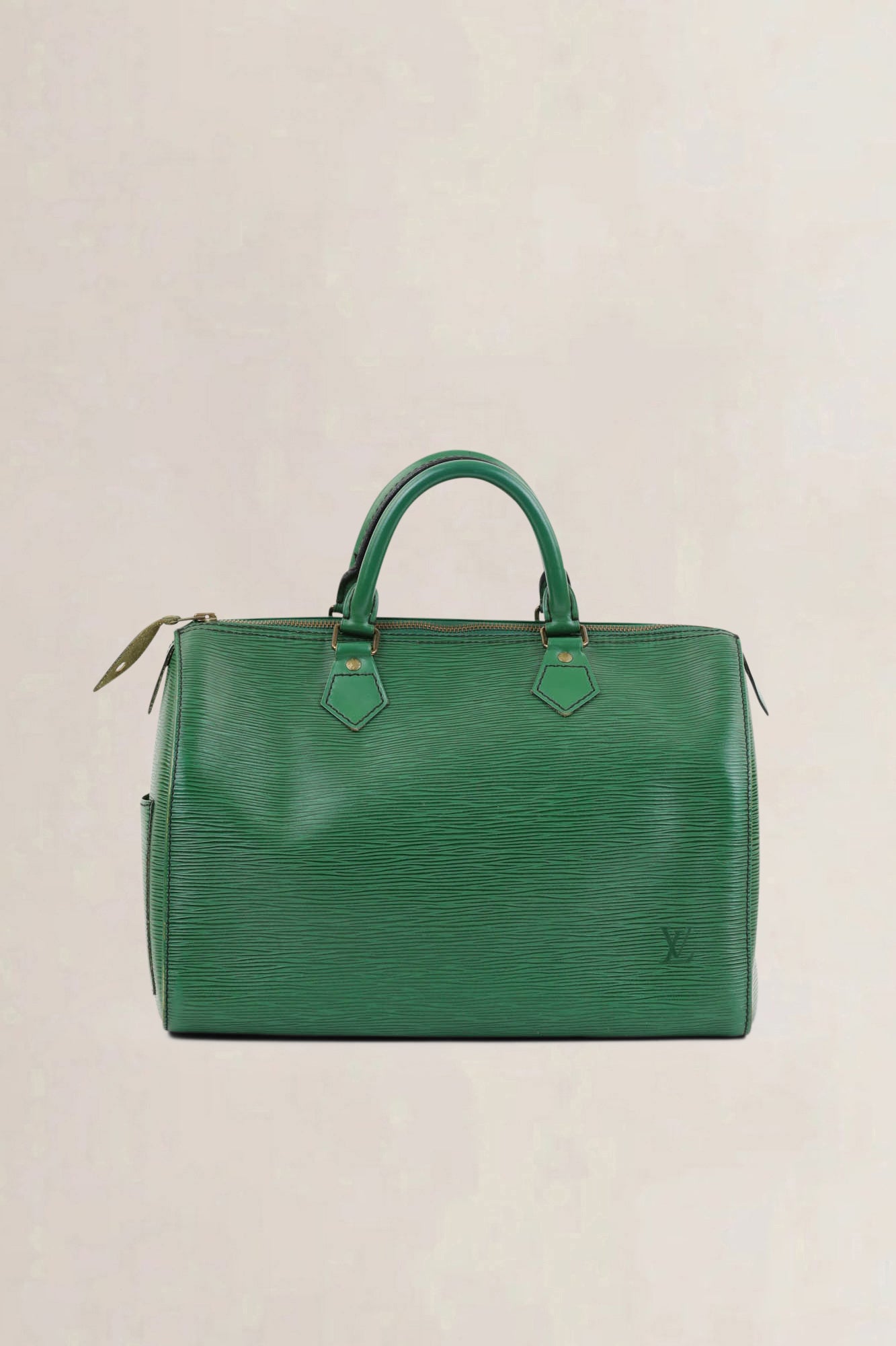 Louis Vuitton Borneo Green Epi Leather Speedy 30 Top Handle Bag