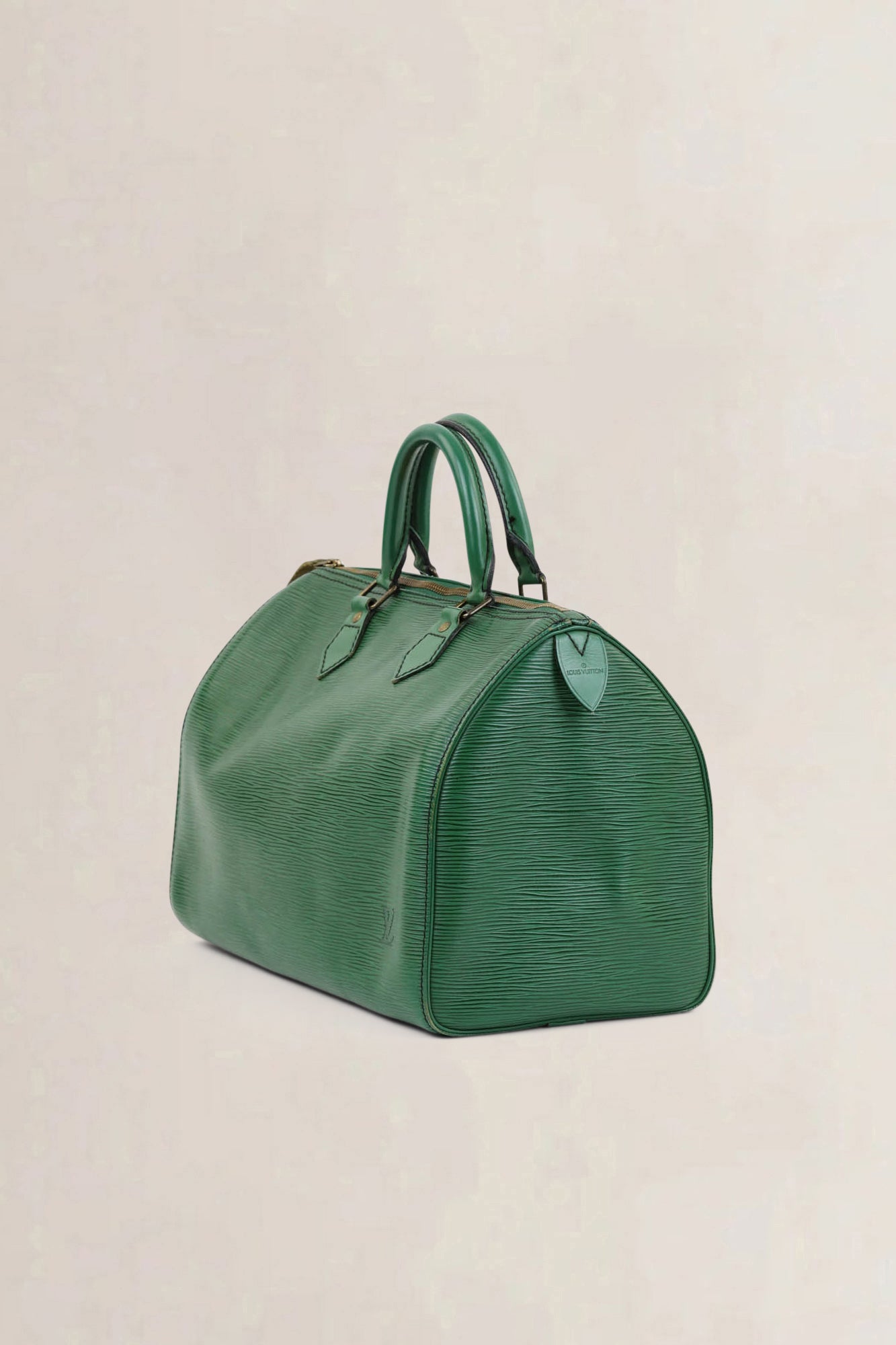 Louis Vuitton Borneo Green Epi Leather Speedy 30 Top Handle Bag
