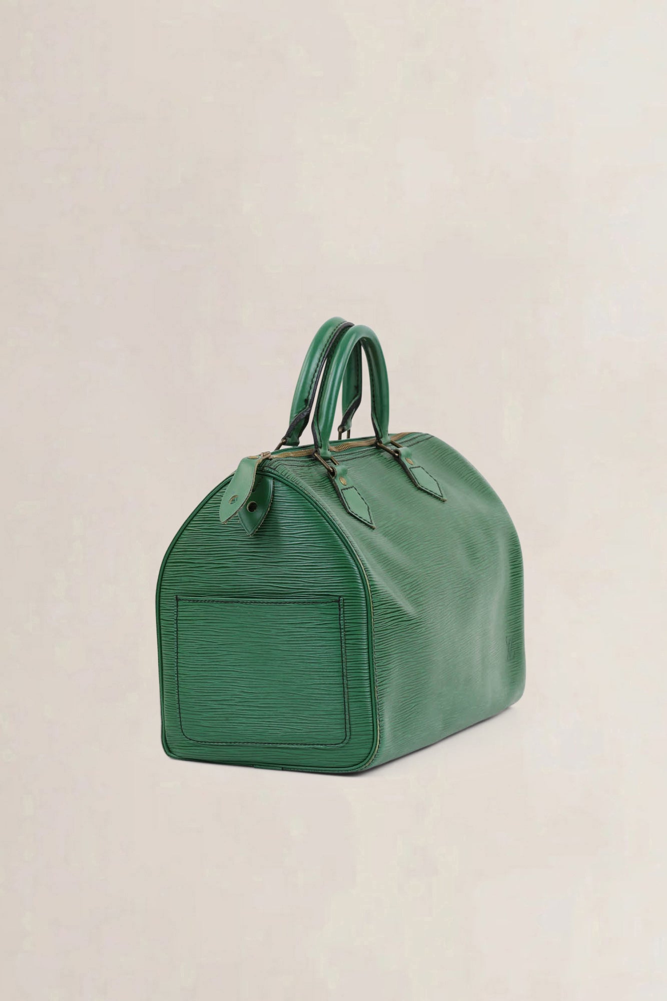 Louis Vuitton Borneo Green Epi Leather Speedy 30 Top Handle Bag