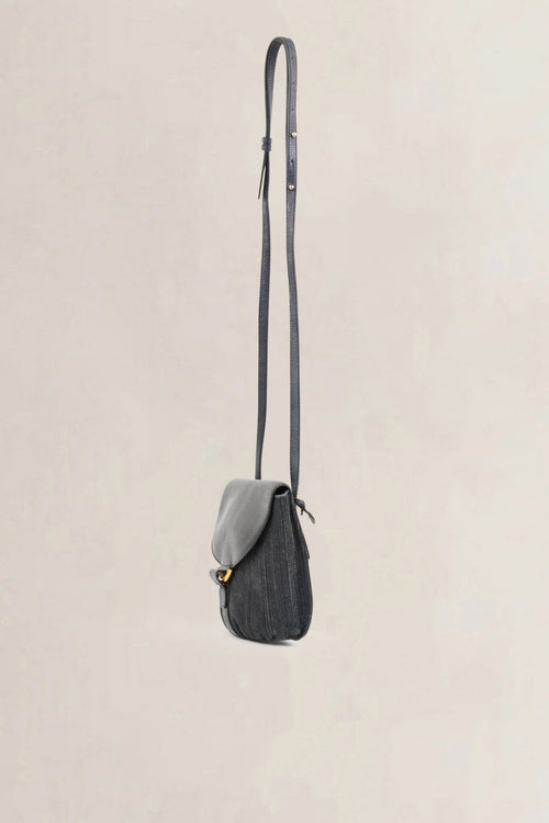 Delvaux Blue Listrac PM Crossbody Bag