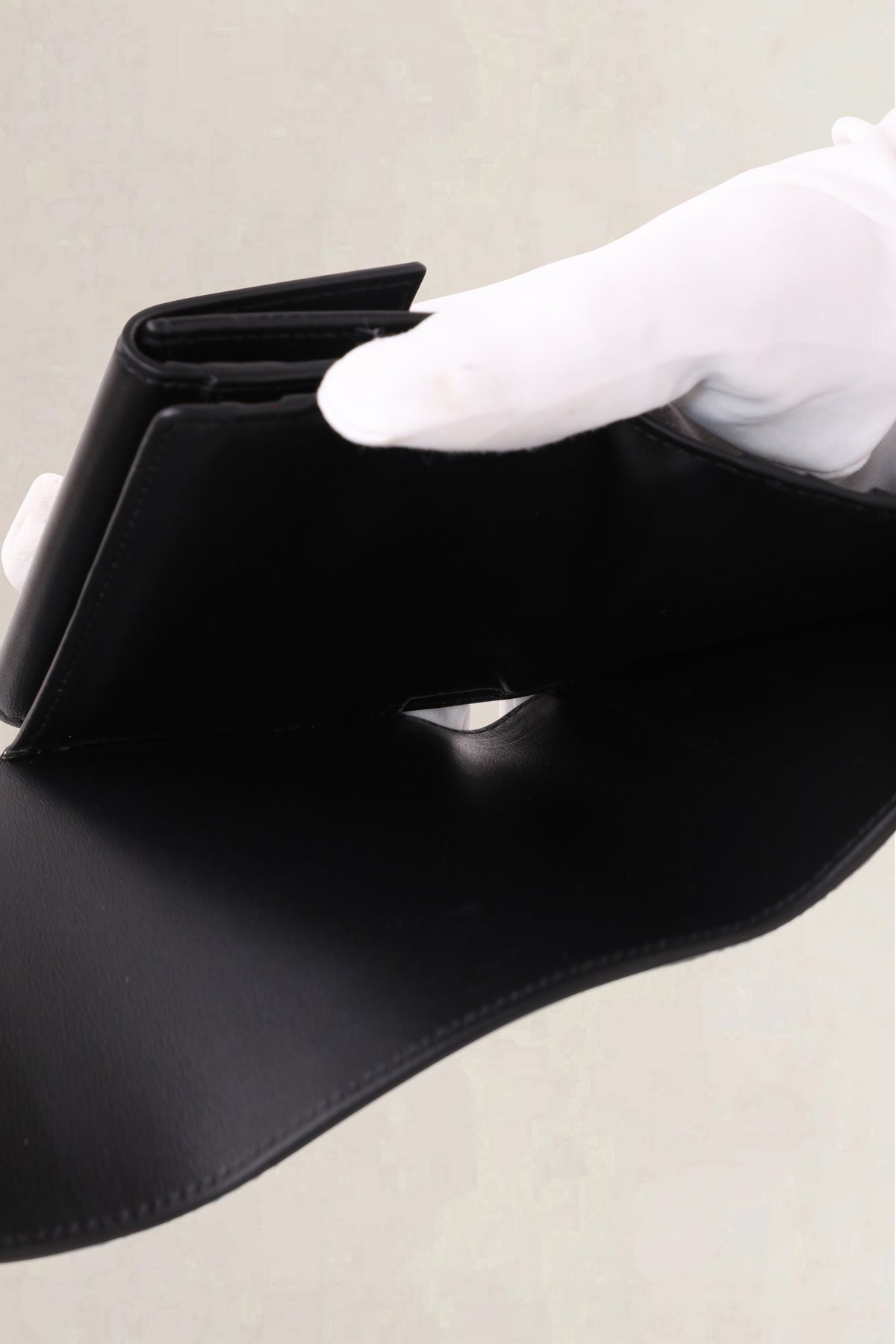 Céline Triomphe Black Trifold Wallet