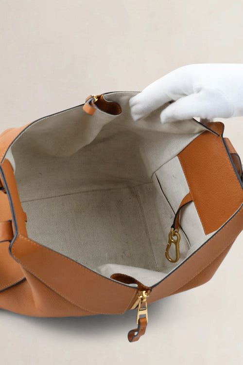 Loewe Brown Leather Hammock Crossbody Bag