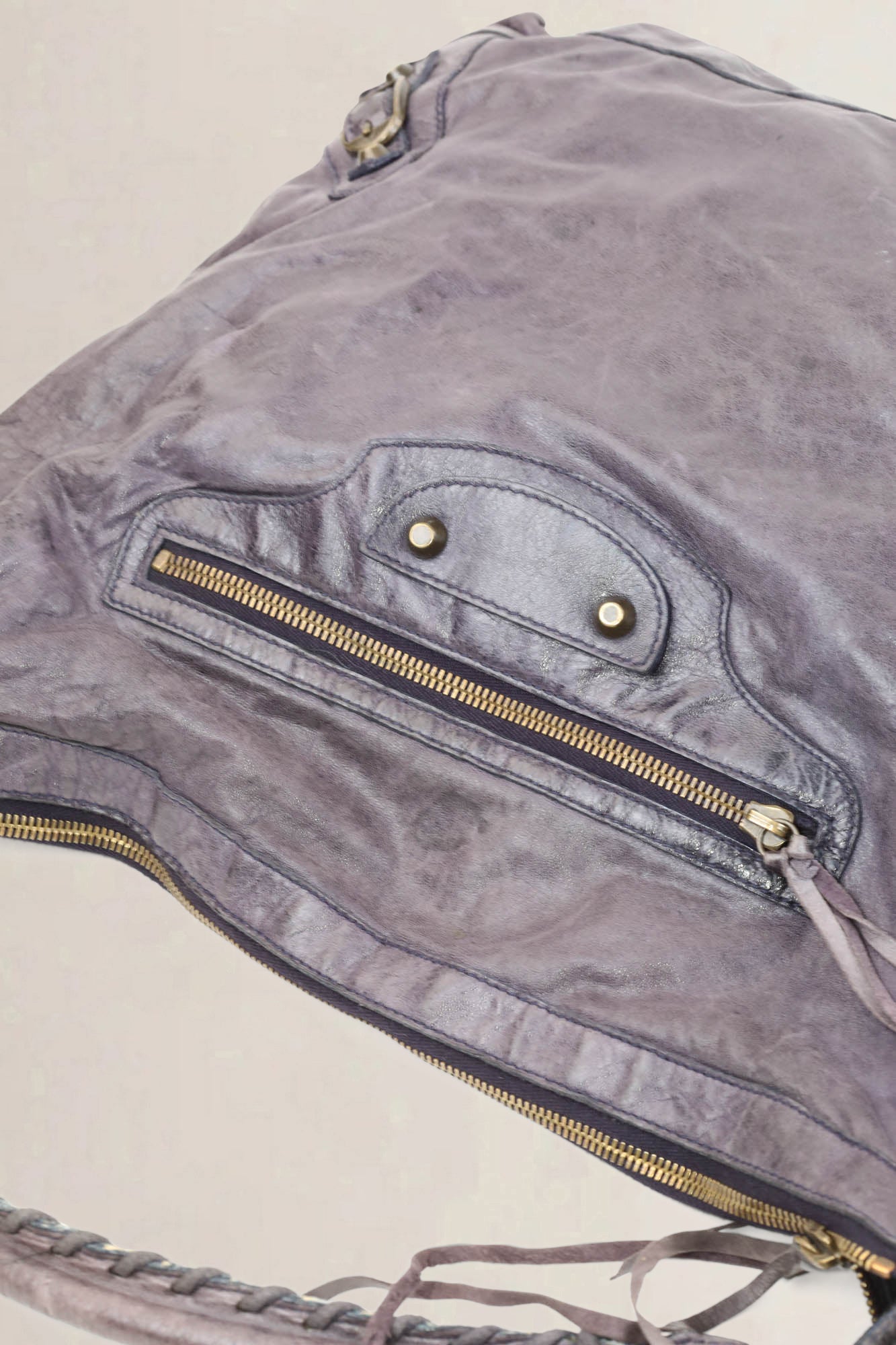Balenciaga Purple Day Hobo Shoulder Bag