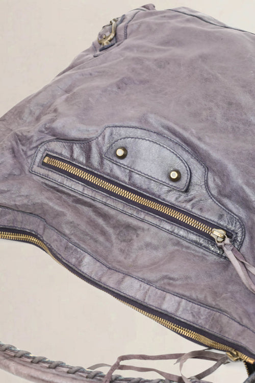 Balenciaga Purple Day Hobo Shoulder Bag