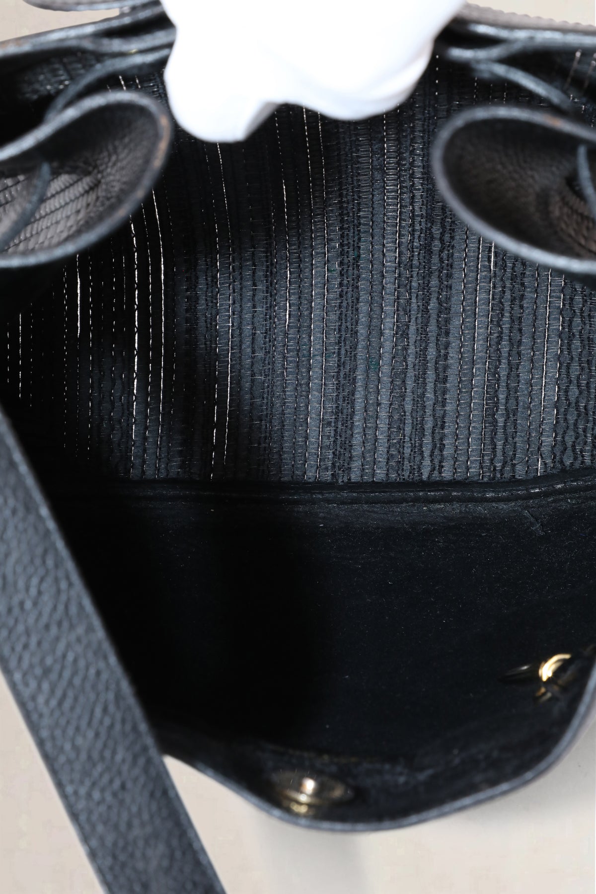 Delvaux Black Bergerac Toile de Cuir — vintage