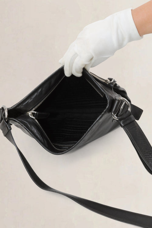 Prada Black Leather Crossbody Bag