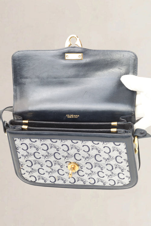 Céline Blue Monogram Crossbody Bag