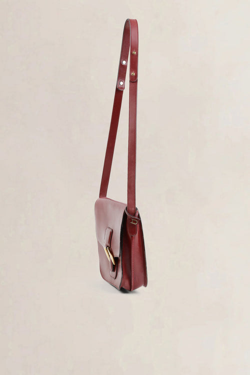 Delvaux Burgundy Crossbody Bag