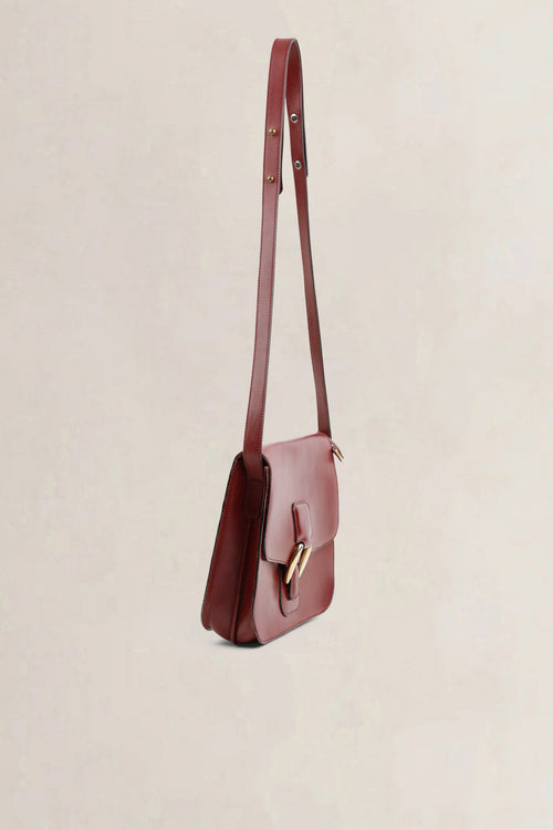 Delvaux Burgundy Crossbody Bag