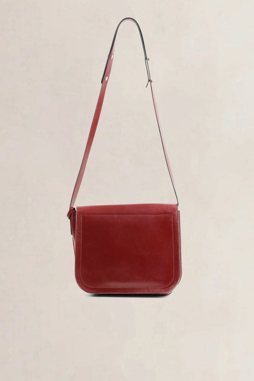 Delvaux Burgundy Crossbody Bag
