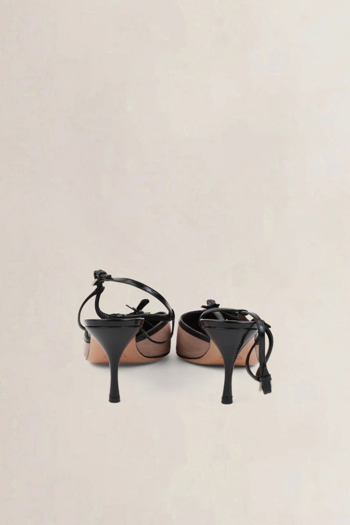 Prada Pink/Black Slingback Heels