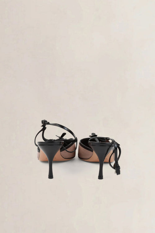 Prada Pink/Black Slingback Heels
