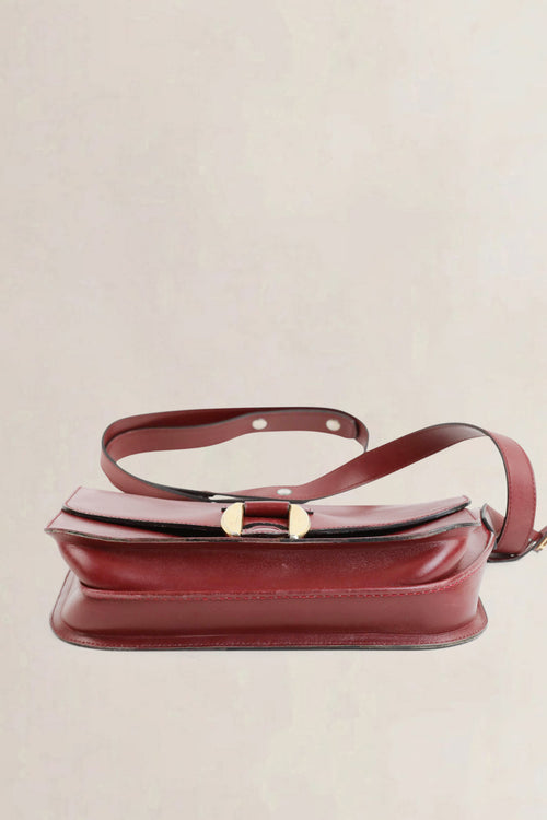 Delvaux Burgundy Crossbody Bag