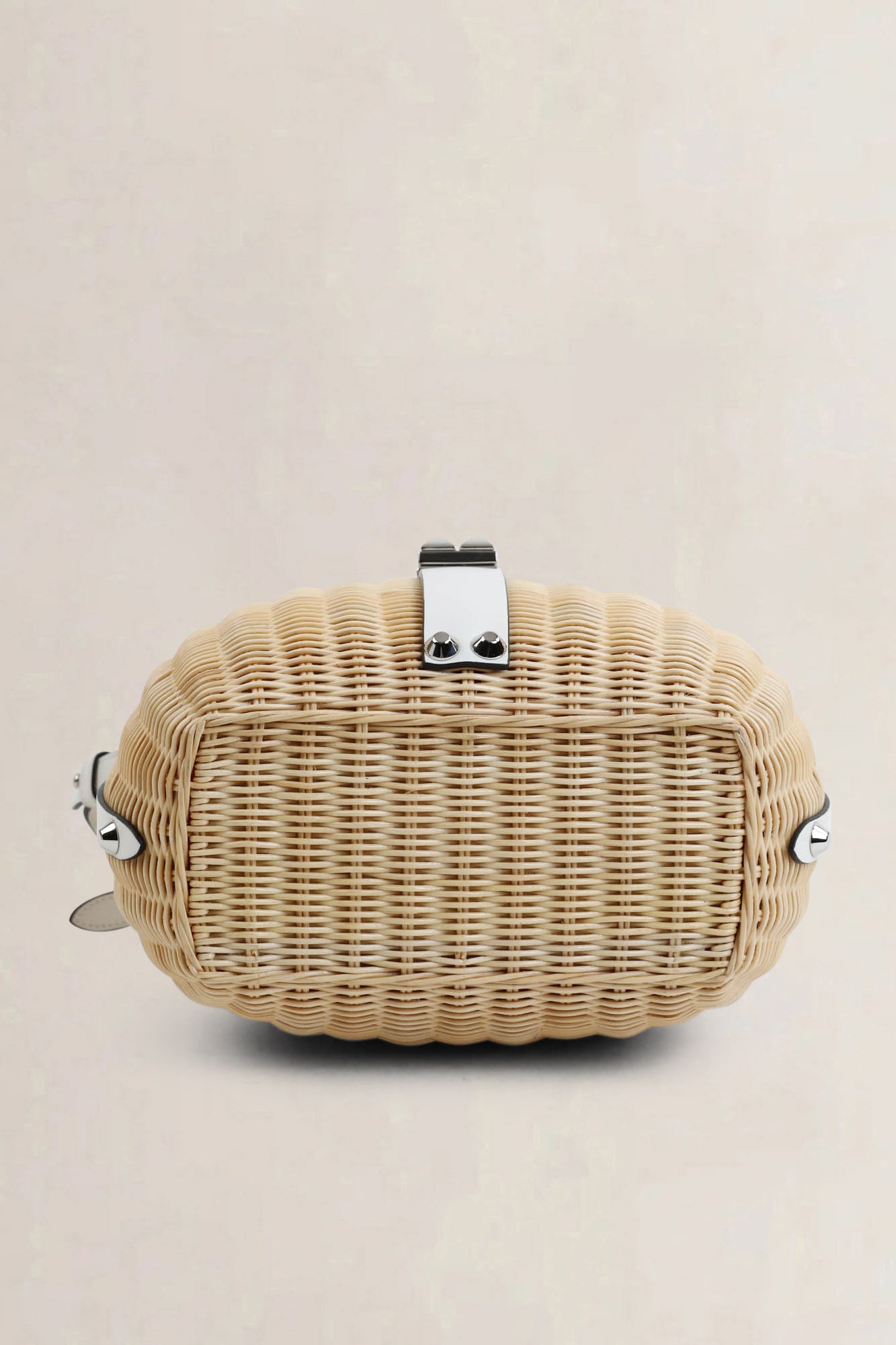 White City Calf & Midollino Basket Bag
