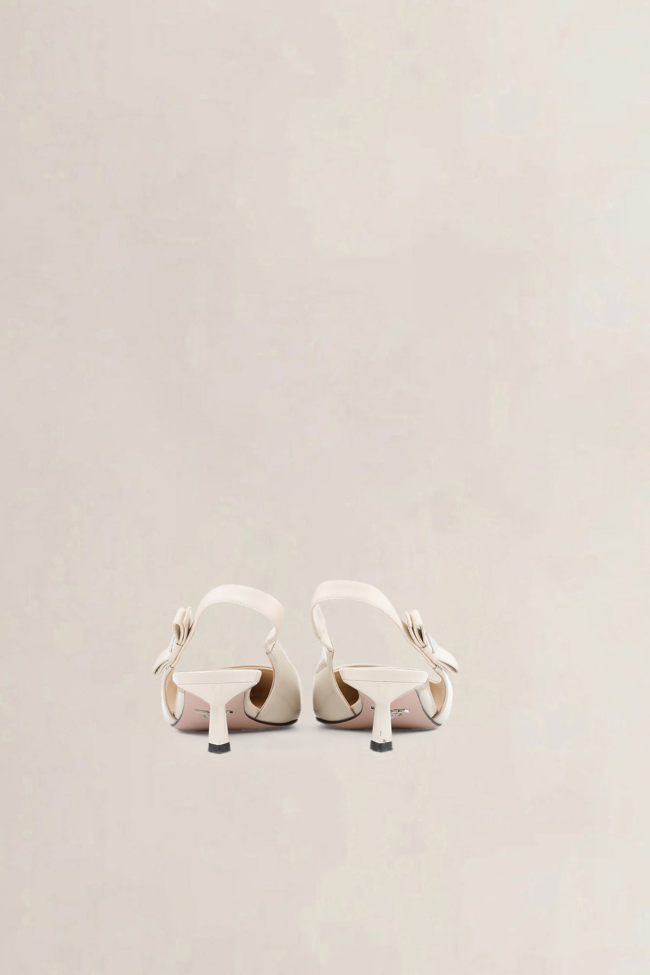 Prada Calzature Donna Avorio Kitten Heels