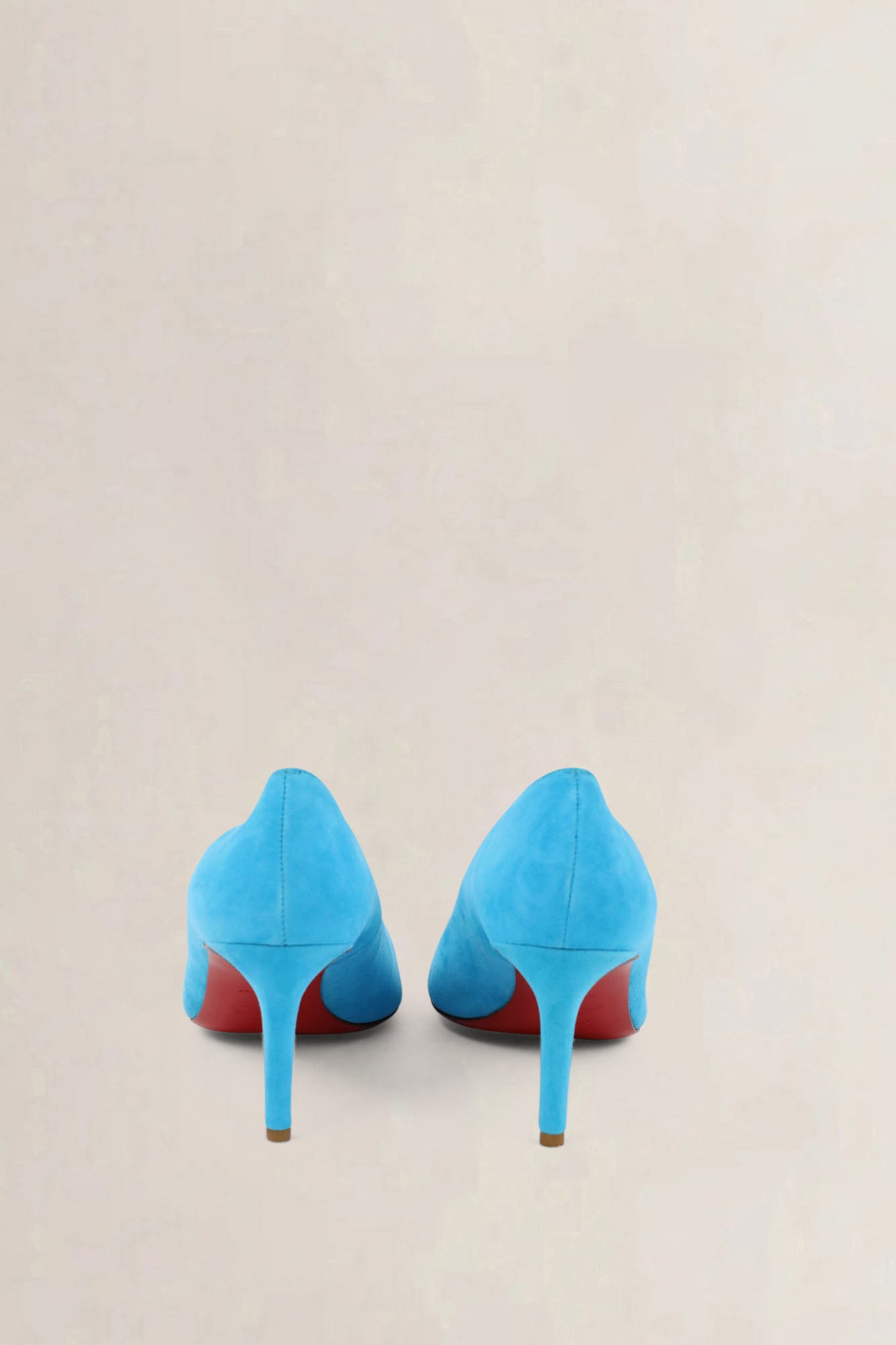 Christian Louboutin Filo 100 Turquoise Suède Platform Pumps