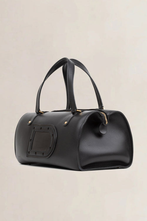 Delvaux Black Astrid GM Top Handle Bag