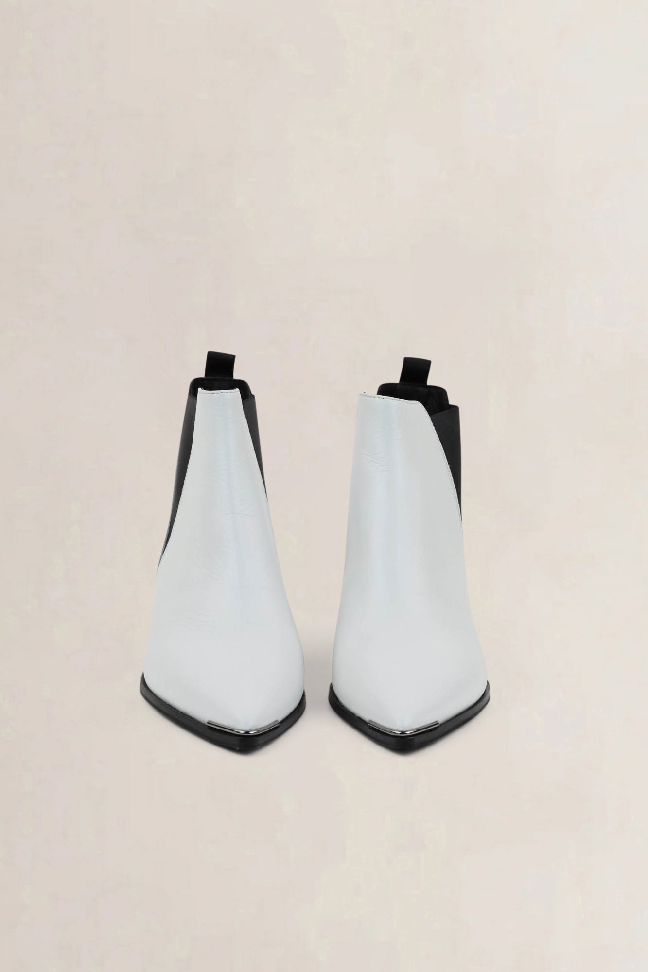 Acne Studios White Chelsea Boots