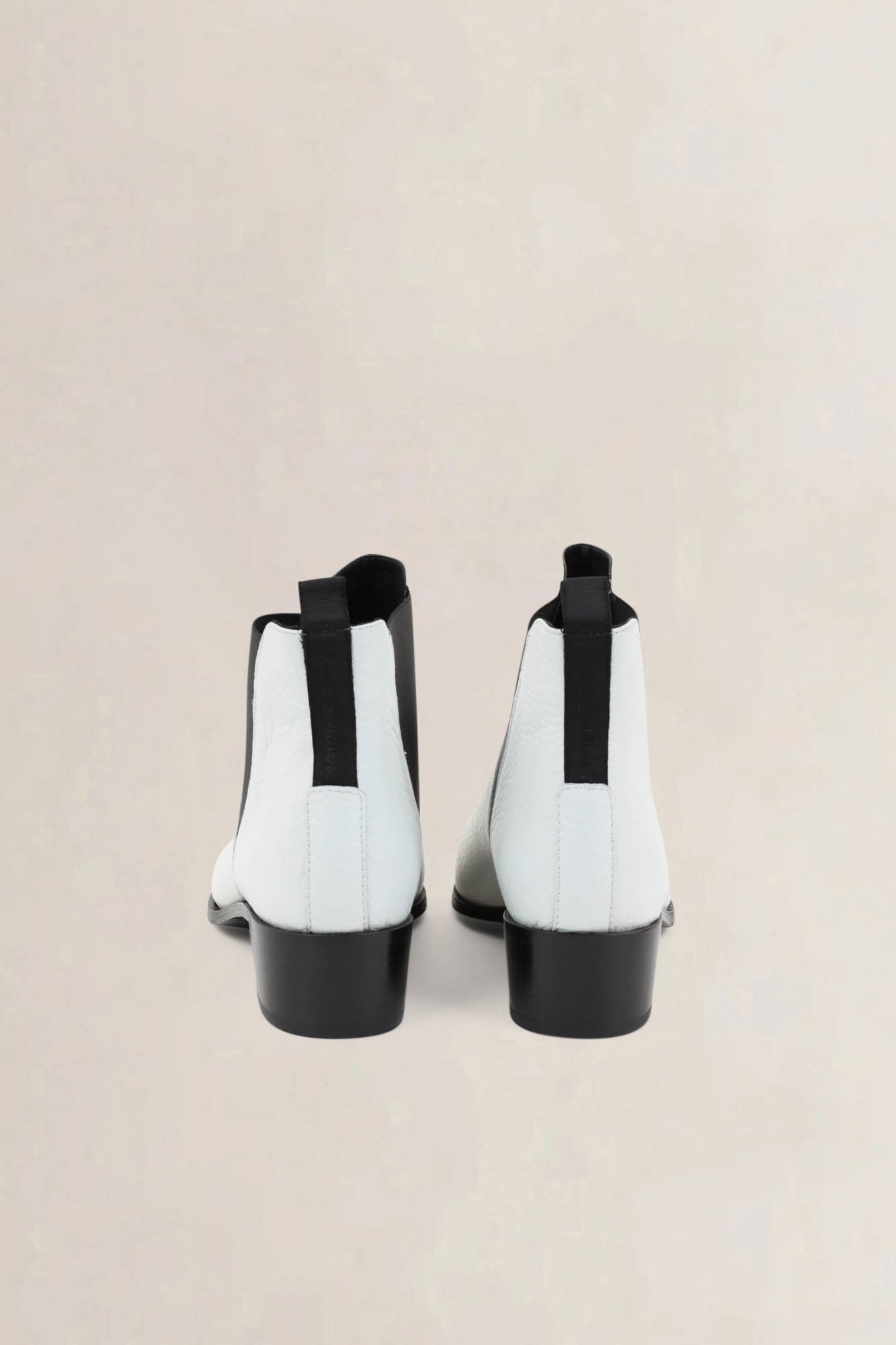 Acne Studios White Chelsea Boots